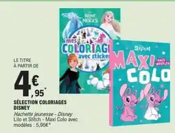 E.Leclerc SÉLECTION COLORIAGES DISNEY offre