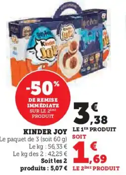 Hyper U Kinder joy offre