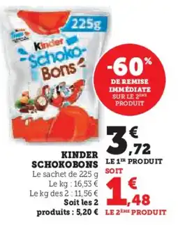 Hyper U Kinder schokobons offre