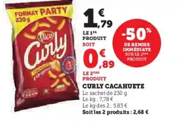 Hyper U Curly cacahuete offre