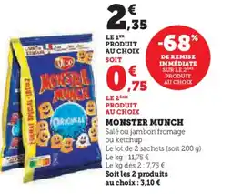 Hyper U Monster munch offre