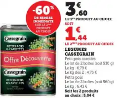 Hyper U Legumes cassegrain offre