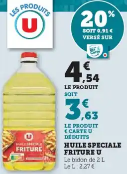 Hyper U Huile speciale friture u offre