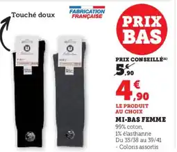 Hyper U Mi-bas femme offre