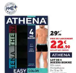 Hyper U Lot de 4 boxers homme offre