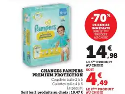 Hyper U Changes pampers premium protection offre