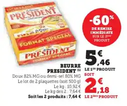 Hyper U Beurre president offre