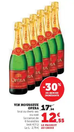 Hyper U Vin mousseux opera offre