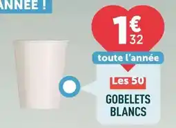 Centrakor Gobelets blancs offre
