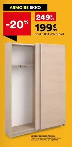 BUT Chêne - armoire ecko offre