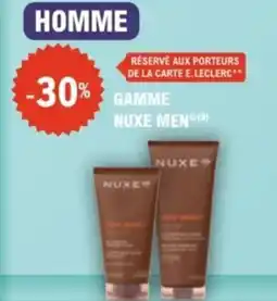 E.Leclerc Parapharmacie Gamme nuxe men offre