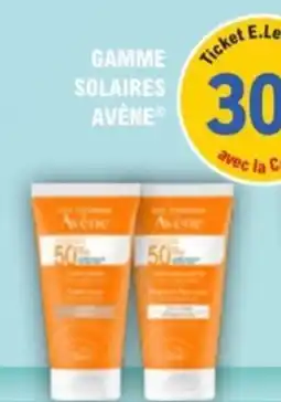E.Leclerc Parapharmacie Gamme solaires avène offre
