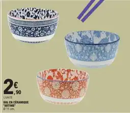 E.Leclerc Bol en céramique 'ARTIME' offre