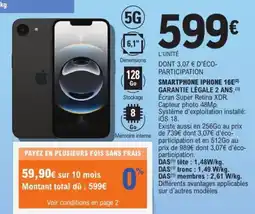 E.Leclerc Espace Culturel Smartphone iphone 16e offre