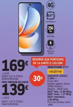 E.Leclerc Espace Culturel Smartphone c71 realme offre