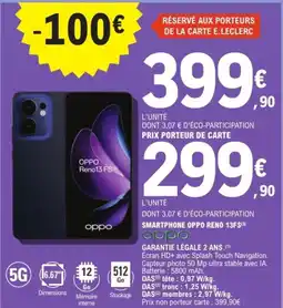 E.Leclerc Espace Culturel Smartphone oppo reno 13fs oppo offre