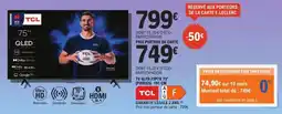 E.Leclerc Espace Culturel Tv qled 75p7k 75" offre