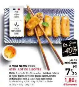 Thiriet 8 mini nems porc offre