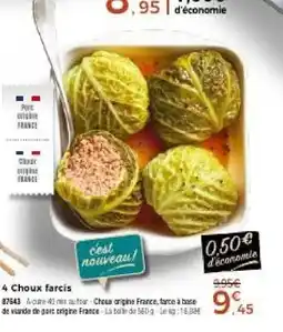 Thiriet 4 Choux farcis offre