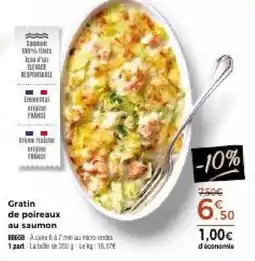 Thiriet Gratin de poireaux au saumon offre