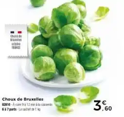 Thiriet Choux de bruxelles offre