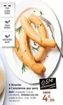 Thiriet 4 knacks offre