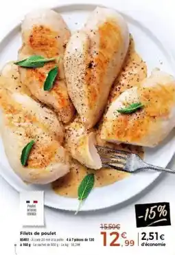 Thiriet Filets de poulet offre