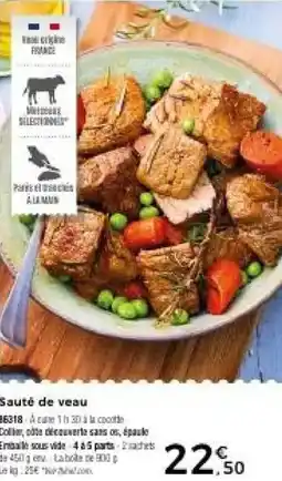 Thiriet Sauté de veau offre