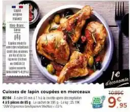 Thiriet Cuisses de lapin coupées en morceaux 85194 acre 50 min à 1 hà la cocotte après offre