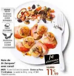 Thiriet Noix de St-Jacques' avec corail offre