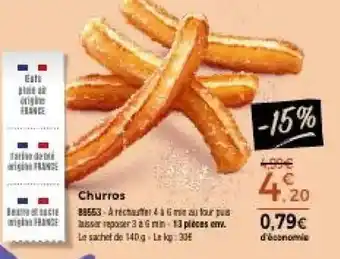 Thiriet Churros offre