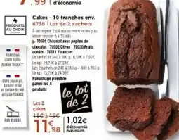 Thiriet Cakes - 10 tranches env. offre