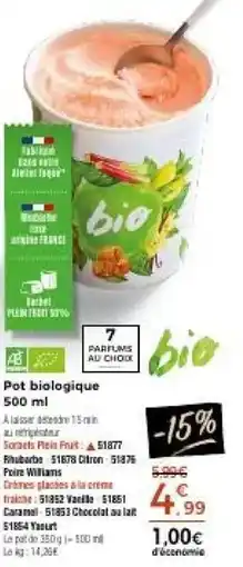 Thiriet Pot biologique offre