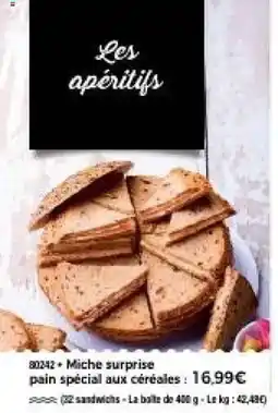 Thiriet Miche surprise pain spécial aux céréales offre