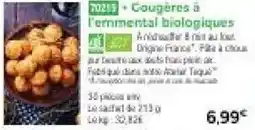 Thiriet Cougères à l'emmental biologiques offre