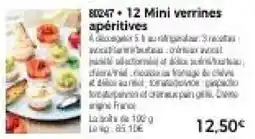 Thiriet 12 Mini verrines apéritives offre