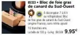 Thiriet Bloc de foie gras de canard du sud-ouest offre