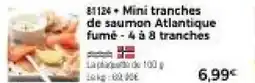Thiriet Mini tranches de saumon Atlantique fumé 4 à 8 tranchés offre