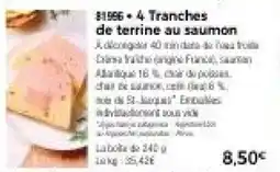 Thiriet 4 tranches de terrine au saumon offre