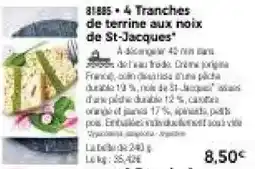 Thiriet 4 tranches de terrine aux noix de st-jacques offre