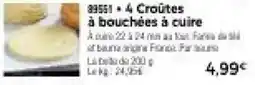 Thiriet 4 croûtes à bouchées à cuire offre