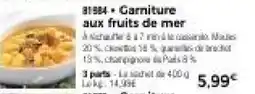 Thiriet Garniture aux fruits de mer offre