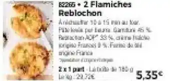 Thiriet 2 flamiches reblochon offre