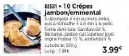 Thiriet 10 Crépes jambon,emmental offre