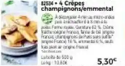 Thiriet 4 crêpes champignons emmental offre