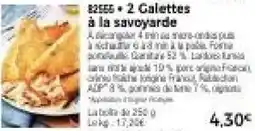 Thiriet 2 galettes à la savoyarde offre