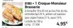 Thiriet 1 croque-monsieur brasserie offre