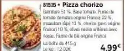 Thiriet Pizza chorizo offre