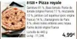 Thiriet Pizza royale offre