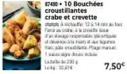 Thiriet 10 Bouchées croustillantes crabe et crevette offre